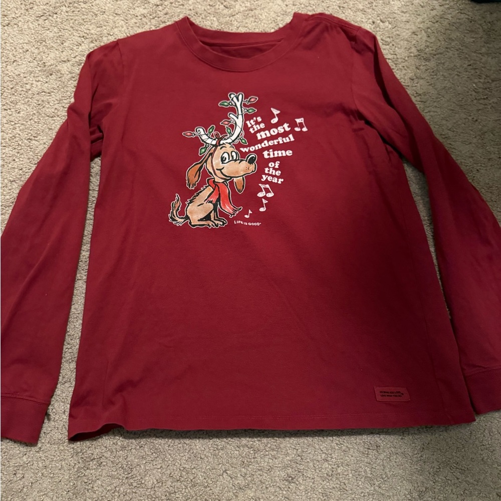 Life Is Good Max From The Grinch LS Shirt